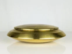 Pamono Italian Nickel-Plating and Brass Solaria Boxes by Nella Longari, 1970s, Set of 2> Trunks Crates & Baskets