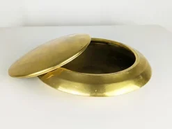 Pamono Italian Nickel-Plating and Brass Solaria Boxes by Nella Longari, 1970s, Set of 2><noscript><img width=