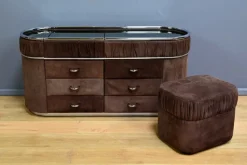 Online Pamono Italian Nubuck Dressing Table, 1970s