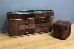 Online Pamono Italian Nubuck Dressing Table, 1970s