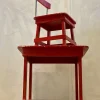 Pamono Italian Nursery School Desk with Chair, 1950s, Set of 2