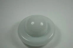New Pamono Italian Opaline Glass Flush Mount, 1970s