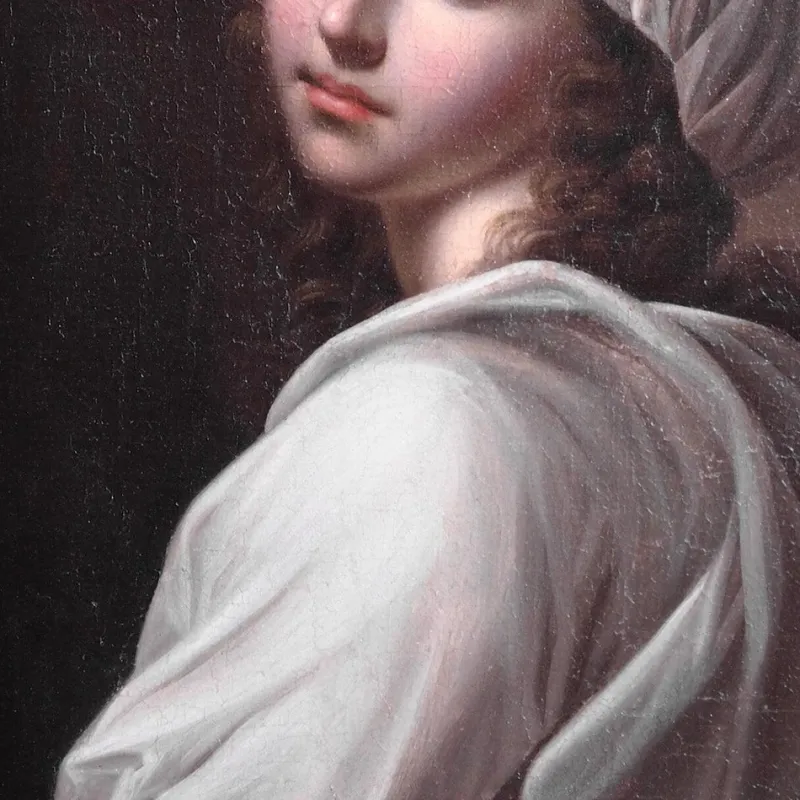 Pamono Italian Painting, 18th-Century, Oil on Canvas, Framed