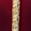 Pamono Italian Pedestal Column in White Lacquer and Gold Leaf> Pedestals And Columns