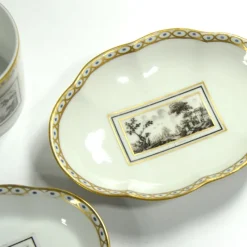 Best Pamono Italian Porcelain Fiesole Set by Richard Ginori, 1960s, Set of 3