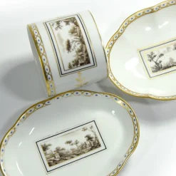 Best Pamono Italian Porcelain Fiesole Set by Richard Ginori, 1960s, Set of 3