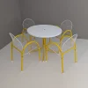 Pamono Italian Postmodern Metal Wire Mesh Garden Set from EMU, 1980s, Set of 5> Garden Seating