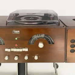 Pamono Italian Radiophonograph Rr126 and Record Player attributed to Castiglioni for Brionvega, 1960s><noscript><img width=