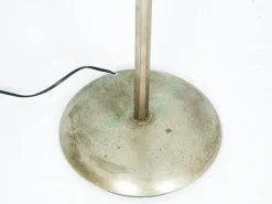 Pamono Italian Rationalist Nickel-Plated Metal and Aluminum Luminator Floor Lamp, 1940s><noscript><img width=