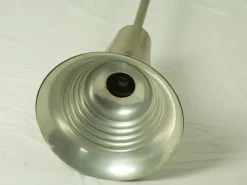 Pamono Italian Rationalist Nickel-Plated Metal and Aluminum Luminator Floor Lamp, 1940s><noscript><img width=