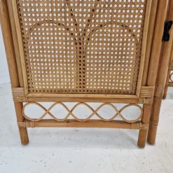 Outlet Pamono Italian Rattan and Wicker Room Divider, 1960s