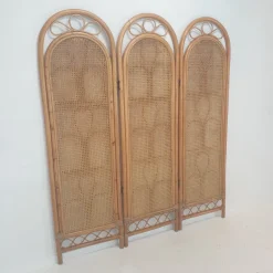 Pamono Italian Rattan and Wicker Room Divider, 1960s> Room Dividers & Screens
