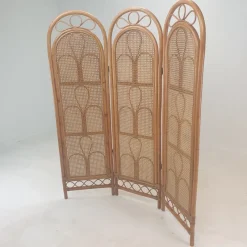 Pamono Italian Rattan and Wicker Room Divider, 1960s><noscript><img width=