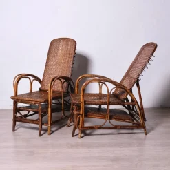 Pamono Italian Rattan Chaise Lounger, 1920s> Daybeds & Chaises Lounges