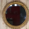 Pamono Italian Rattan Mirror by Franco Albini, 1960s> Mirrors