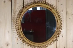 Pamono Italian Rattan Mirror by Franco Albini, 1960s> Mirrors