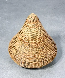 Pamono Italian Rattan Planter, 1950s><noscript><img width=
