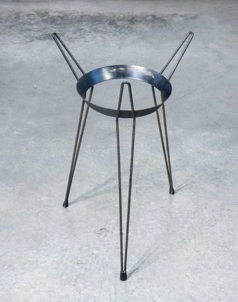Pamono Italian Rattan Planter, 1950s> Planters And Jardiniere