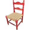 Pamono Italian Red Wood and Rope Rush Kids Children Chair with Disney Graphics> Children's Chairs