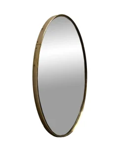 Clearance Pamono Italian Round Brass Wall Mirror, 1960s