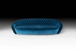 Pamono Italian Round Capitonne Fabric Sofa from VGnewtrend> Seating