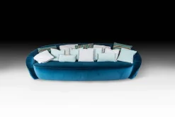 Pamono Italian Round Capitonne Fabric Sofa from VGnewtrend> Seating
