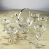 Discount Pamono Italian Seven-Piece Set in Crystal and Silver 800 by Taddei Sestini for Kristall Krisla, 1970, Set of 7