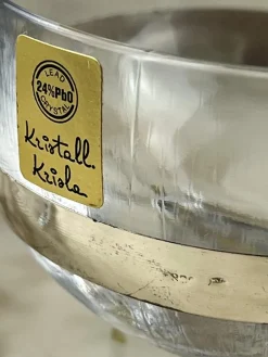 Discount Pamono Italian Seven-Piece Set in Crystal and Silver 800 by Taddei Sestini for Kristall Krisla, 1970, Set of 7