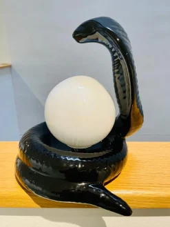 Clearance Pamono Italian Snake Cobra Lamp by Avobin, 1970s