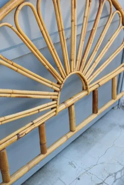 Pamono Italian Solid Bamboo Headboard, 1950s> Beds & Bedroom Sets