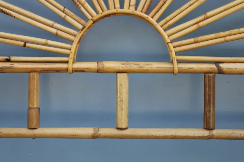 Pamono Italian Solid Bamboo Headboard, 1950s> Beds & Bedroom Sets