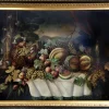 Discount Pamono Italian Still Life, Neapolitan School, Oil on Canvas, Framed