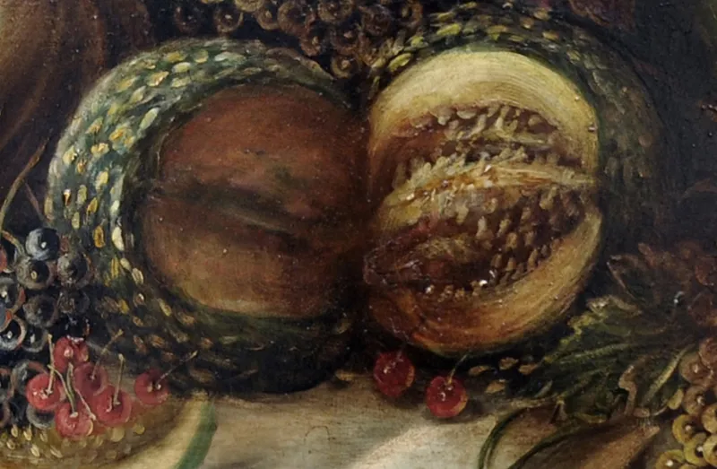 Discount Pamono Italian Still Life, Neapolitan School, Oil on Canvas, Framed