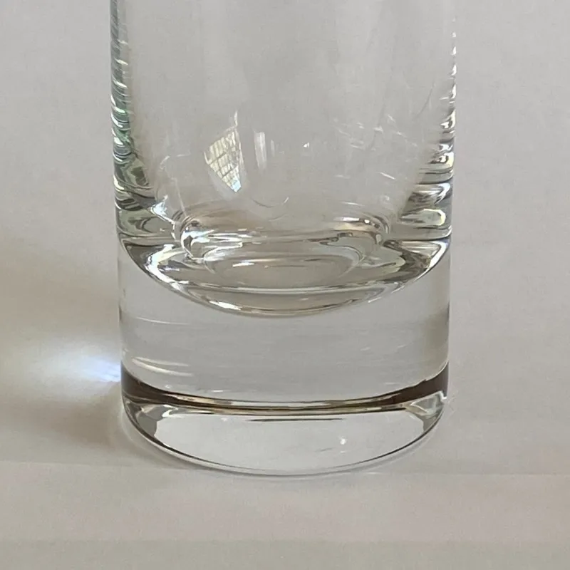Pamono Italian Tall Tumbler-Shaped Crystal Glasses with Gold Rims and Scrollwork Motifs from Cellini, Italy, 1970s, Set of 6> Glassware