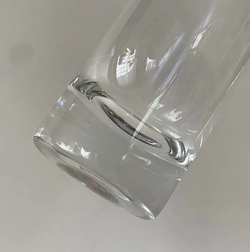 Pamono Italian Tall Tumbler-Shaped Crystal Glasses with Gold Rims and Scrollwork Motifs from Cellini, Italy, 1970s, Set of 6> Glassware