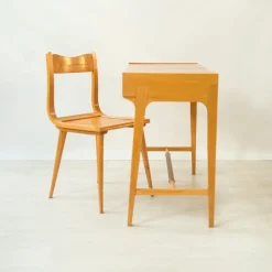 Pamono Italian Toesletta Pei Dressing Table and Chair by Gio Ponti for S.P. & C., 1960s, Set of 2><noscript><img width=