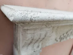 Discount Pamono Italian Travertine Marble Fireplace, Early 20th Century