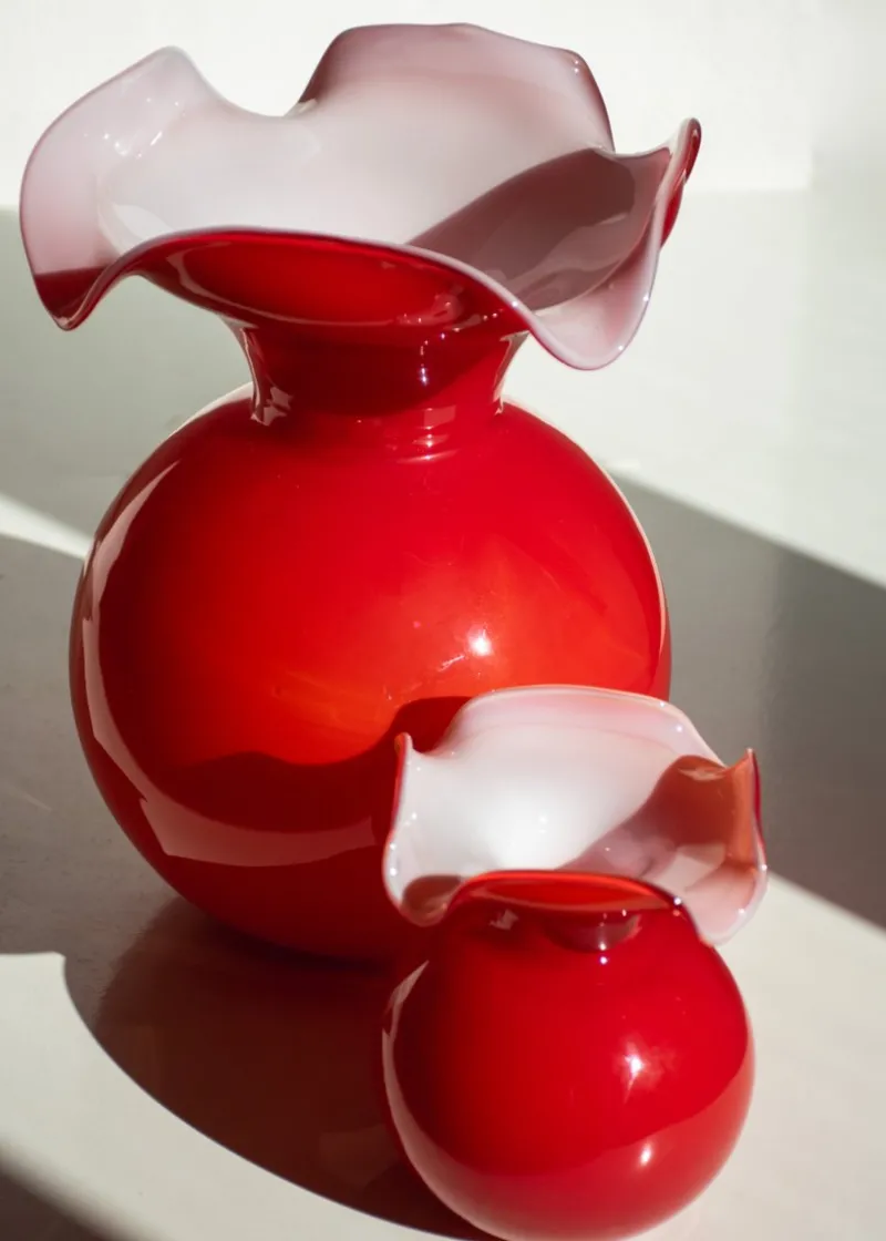 Pamono Italian Vases by Mariana Iskra for Ribes the Art of Glass, Set of 2> Tabletop