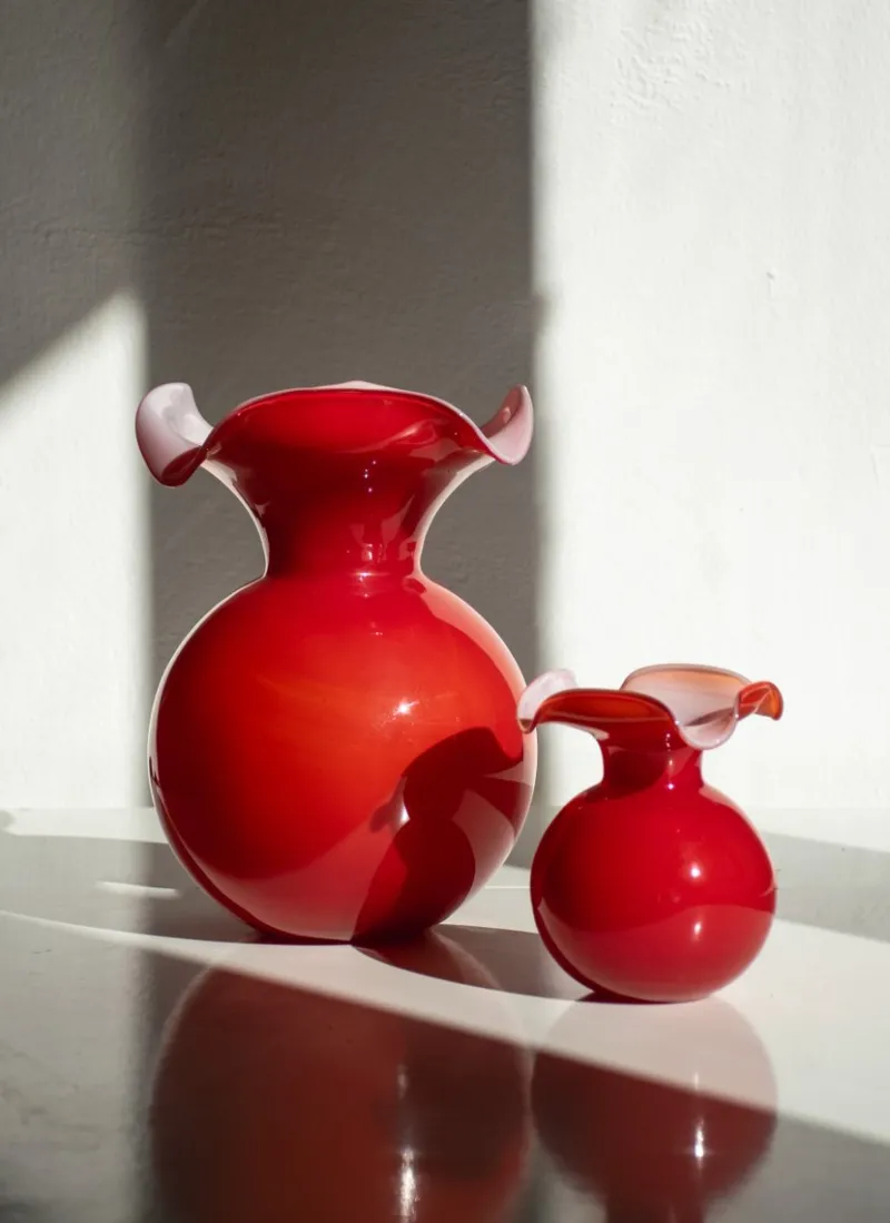 Pamono Italian Vases by Mariana Iskra for Ribes the Art of Glass, Set of 2> Tabletop