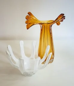Pamono Italian Vases by Mariana Iskra for Ribes the Art of Glass, Set of 2> Tabletop|Vases