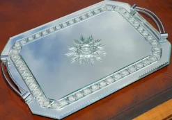 Pamono Italian Venetian Etched Glass Tray from Asprey & Co><noscript><img width=