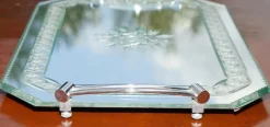 Pamono Italian Venetian Etched Glass Tray from Asprey & Co><noscript><img width=