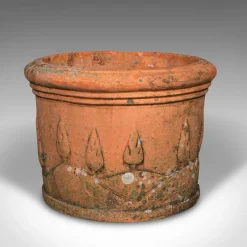 Pamono Italian Victorian Decorative Terracotta Jardinieres, 1890s, Set of 2><noscript><img width=