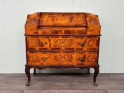 Pamono Italian Walnut Veneered Flap Desk, 1930s> Secretaires