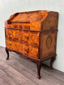Pamono Italian Walnut Veneered Flap Desk, 1930s><noscript><img width=