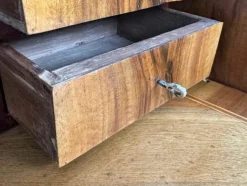 Pamono Italian Walnut Veneered Flap Desk, 1930s><noscript><img width=