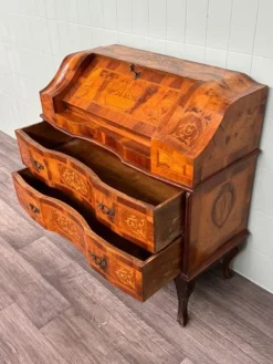 Pamono Italian Walnut Veneered Flap Desk, 1930s><noscript><img width=
