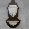 Discount Pamono Italian White Faience Wall Fountain, 1950s