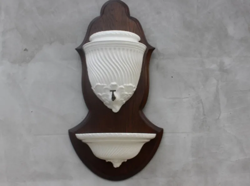 Discount Pamono Italian White Faience Wall Fountain, 1950s
