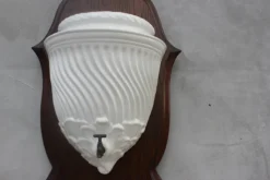Discount Pamono Italian White Faience Wall Fountain, 1950s